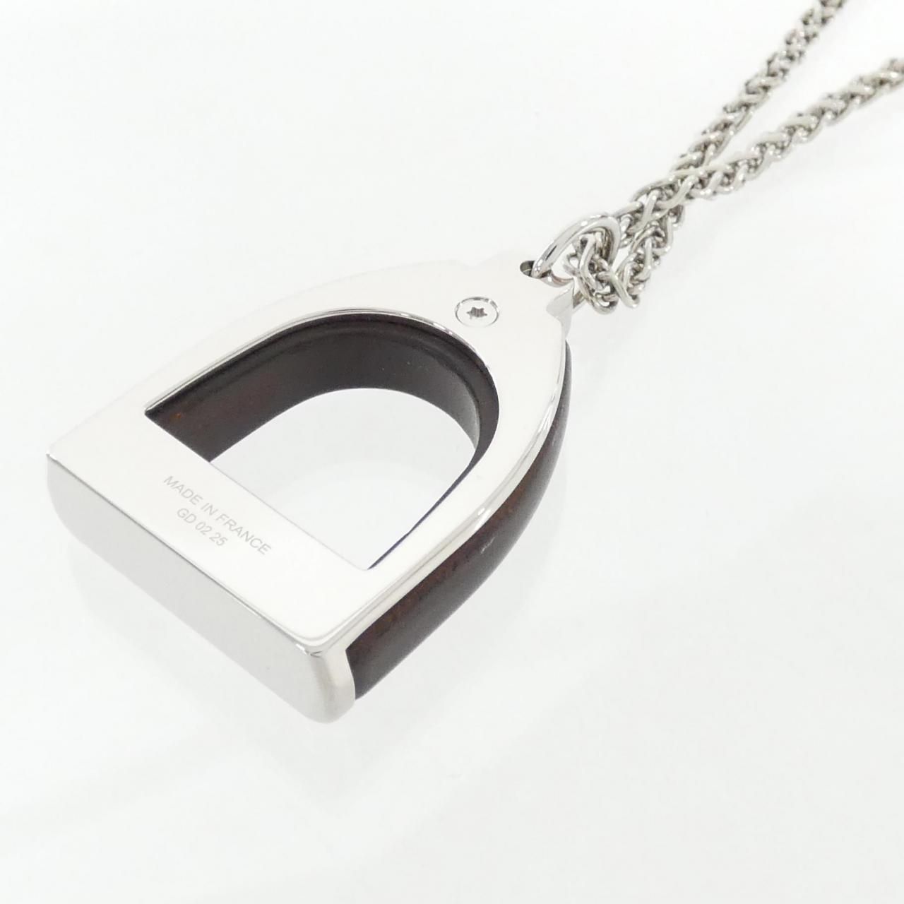 Hermes Etrier Vulcanium Necklace — view 3