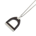 Hermes Etrier Vulcanium Necklace