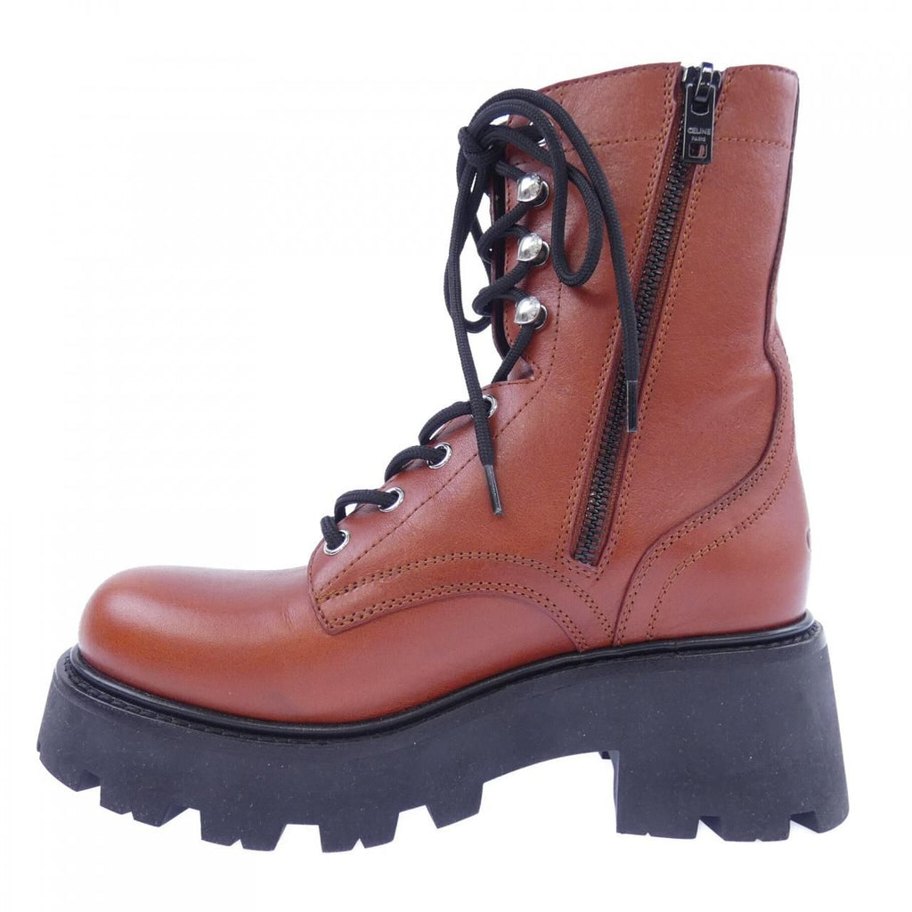 Celine Triomphe Ranger Mid Lace Up Boots — view 2