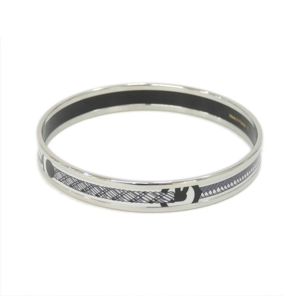 Hermes Bangle Bracelet Silver — view 2