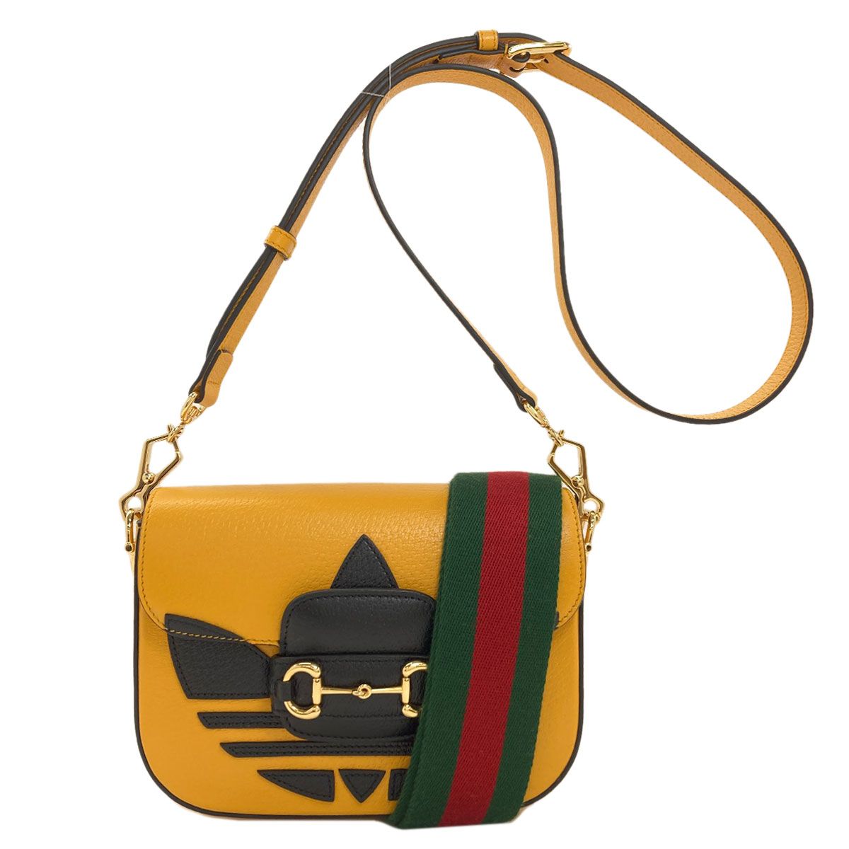 Gucci Horsebit Adidas Collaboration Shoulder Bag Calf