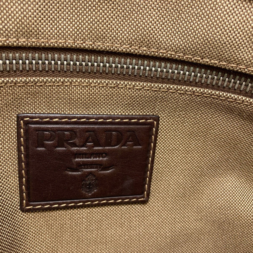 Prada Logo Jacquard Tote Canvas — view 6