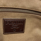 Prada Logo Jacquard Tote Canvas — view 6