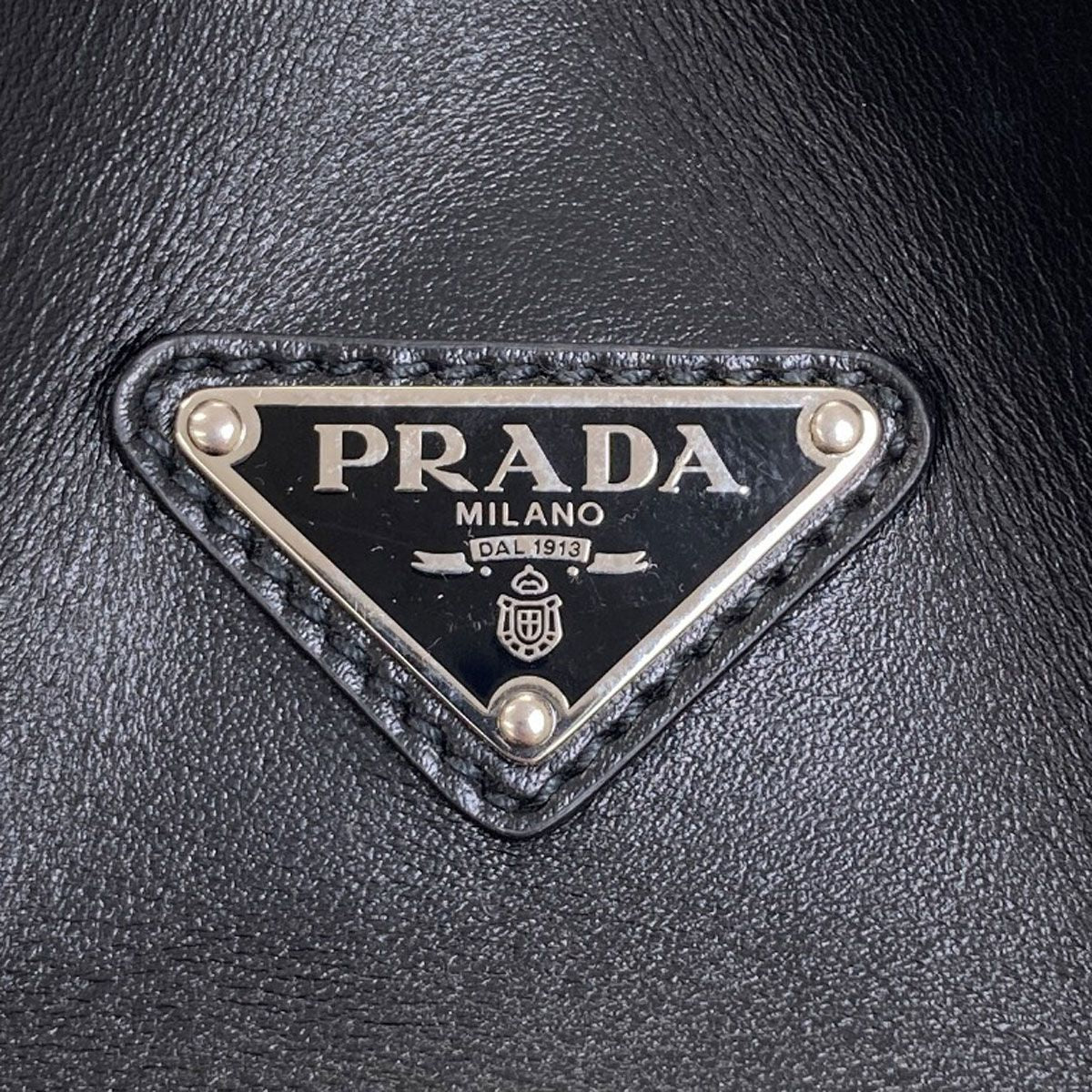 Prada Logo Handbag Calf — view 8