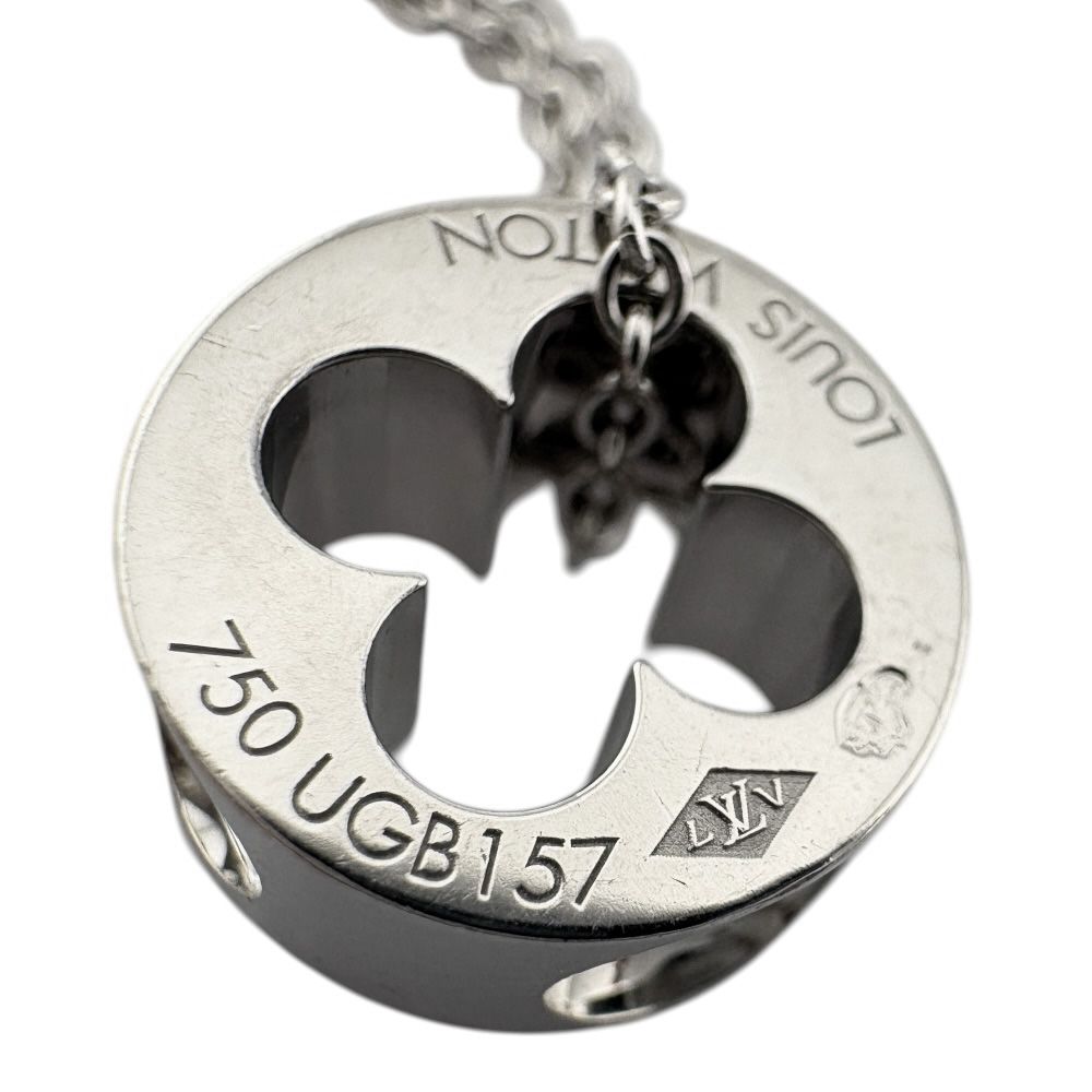 Louis Vuitton Pendentif Empreinte Necklace 18k White Gold — view 5