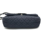 Chanel CC Logo Cruise Line Canvas Chain Shoulder Bag Navy Purse — view 4