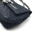 Chanel CC Logo Cruise Line Canvas Chain Shoulder Bag Navy Purse — view 6