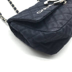 Chanel CC Logo Cruise Line Canvas Chain Shoulder Bag Navy Purse — view 5