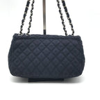 Chanel CC Logo Cruise Line Canvas Chain Shoulder Bag Navy Purse — view 3