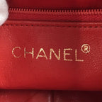 Chanel CC Logo Fringe Chain Shoulder Bag Red — view 9