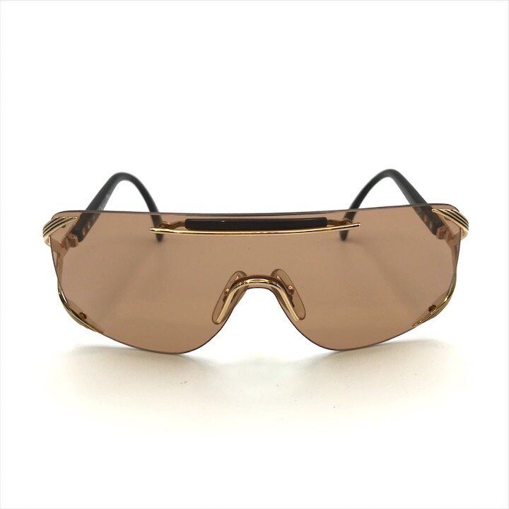 Dior Sunglasses Vintage One Shield Brown Glass Sun Eyewear — view 3