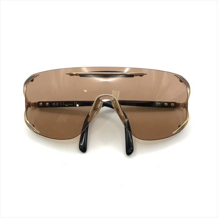 Dior Sunglasses Vintage One Shield Brown Glass Sun Eyewear