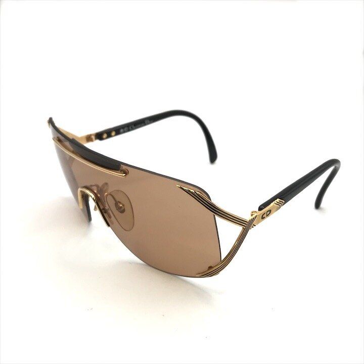 Dior Sunglasses Vintage One Shield Brown Glass Sun Eyewear — view 2