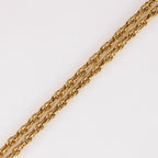 Chanel Loupe Pendant 2 Rows Vintage Gold Plated Necklace — view 4