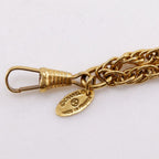 Chanel Loupe Pendant 2 Rows Vintage Gold Plated Necklace — view 6