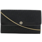 Dior Chain Shoulder Vintage Canvas Black Bag