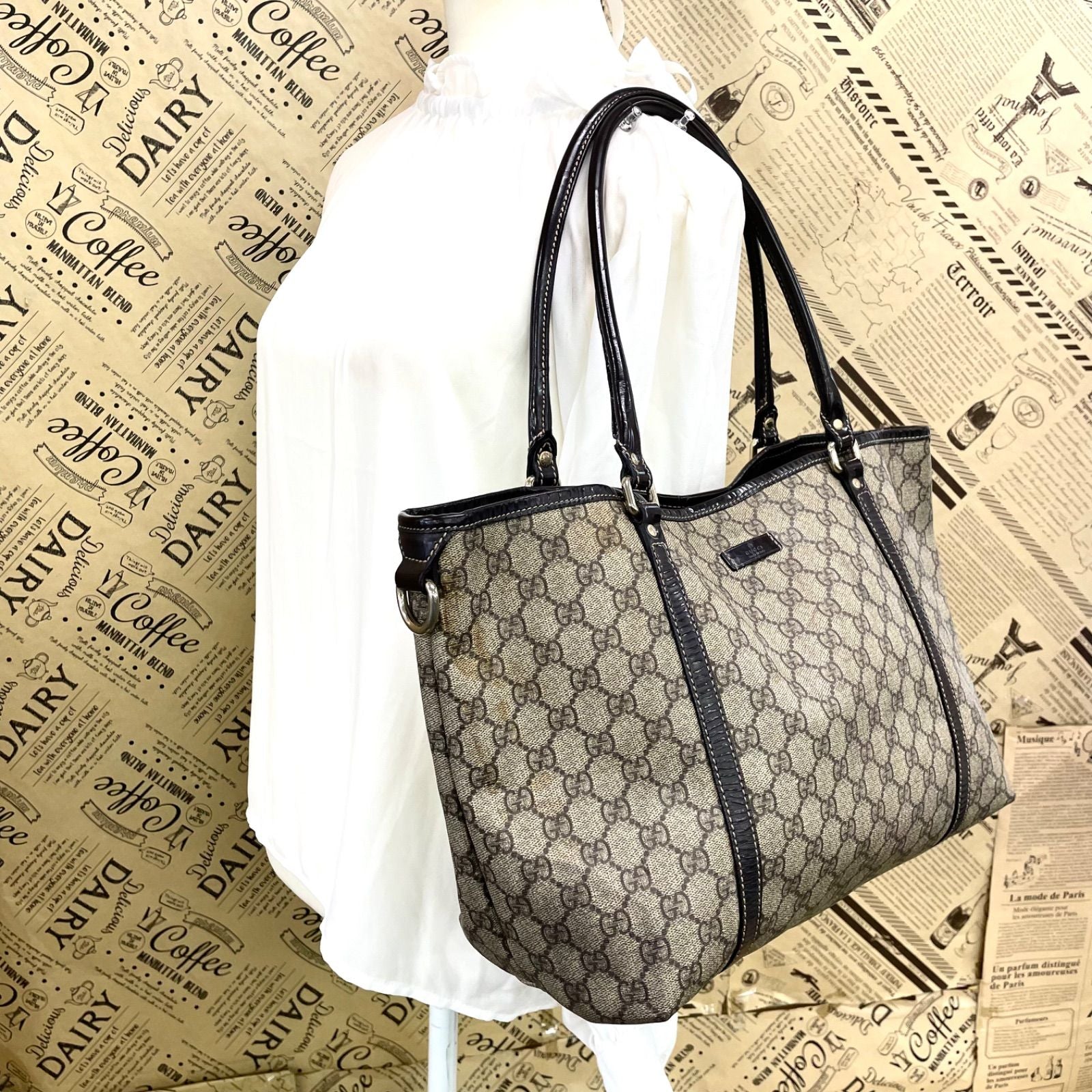 Gucci Tote GG Canvas Business Travel Mothers — view 3