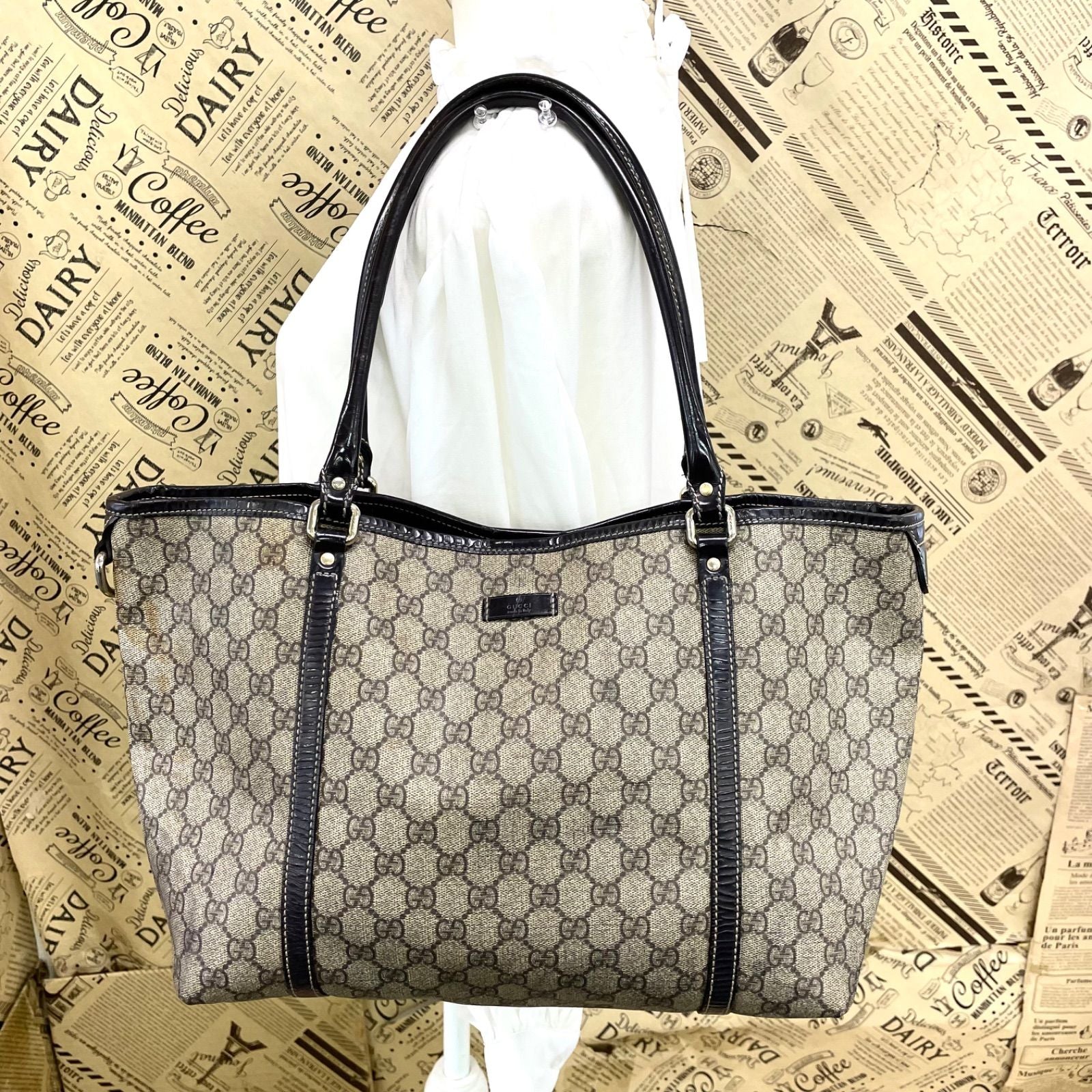 Gucci Tote GG Canvas Business Travel Mothers