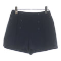 Chanel Coco Button Wool Culottes Navy Loafer