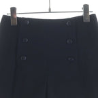 Chanel Coco Button Wool Culottes Navy Loafer — view 3
