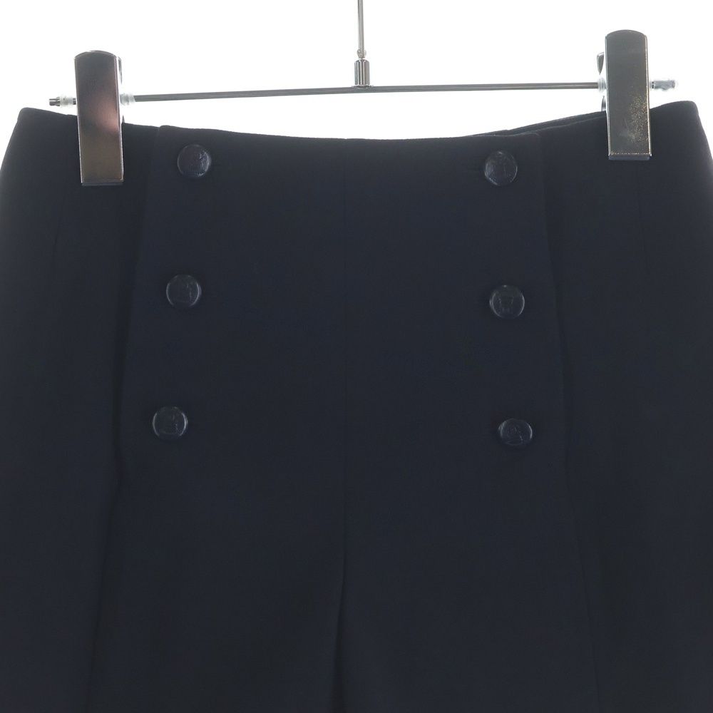 Chanel Coco Button Wool Culottes Navy Loafer — view 3