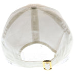 Celine Triomphe Patch Logo Cotton 6 Panel Baseball Cap Hat White — view 2