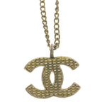 Chanel CC Logo Necklace Gold — view 3