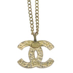 Chanel CC Logo Necklace Gold — view 5