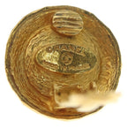 Chanel Faux Pearl Logo Round Earrings Gold — view 6