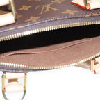 Louis Vuitton Monogram Alma BB 2-Way Shoulder Bag Brown Leather Gold — view 4