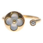 Louis Vuitton Monogram Sunblossom Mini Ring Diamond Shell Pink Gold — view 4