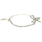 Chanel CC Logo Ribbon Rhinestone Bracelet Gold — view 3