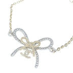 Chanel CC Logo Ribbon Rhinestone Bracelet Gold — view 5