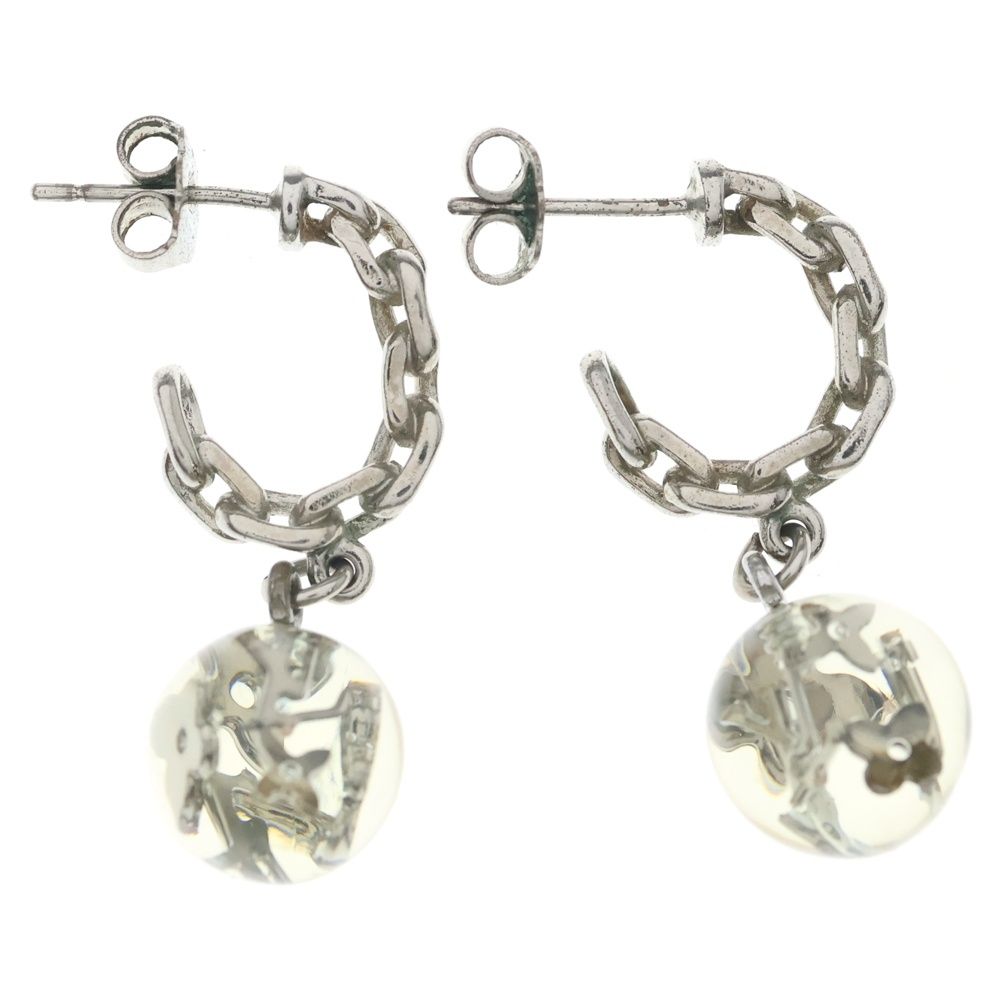 Louis Vuitton Boucle Doreille Jonc Earrings Clear Silver — view 2