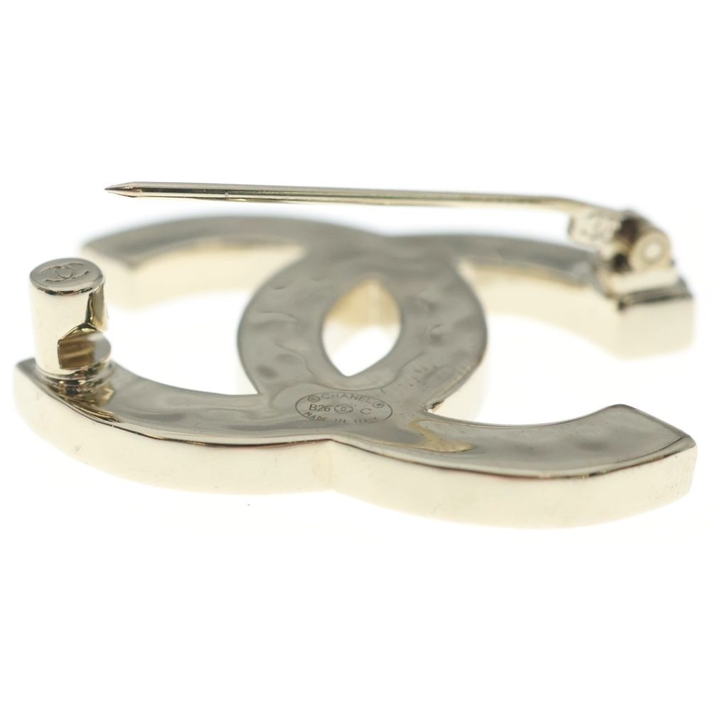 Chanel CC Logo Rhinestone Denim Brooch — view 5