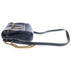 Saint Laurent Paris Nolita Chain Shoulder Bag Black Leather Gold — view 3
