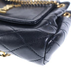 Saint Laurent Paris Nolita Chain Shoulder Bag Black Leather Gold — view 5