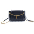 Saint Laurent Paris Nolita Chain Shoulder Bag Black Leather Gold