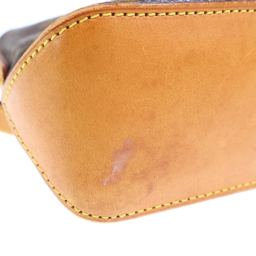 Louis Vuitton Trotteur Monogram Leather Shoulder Bag Gold Brown — view 5