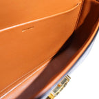 Celine Triomphe Mini Shoulder Bag Chain Brown Leather Gold — view 4