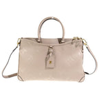 Louis Vuitton Trianon MM Monogram Empreinte Handbag Beige