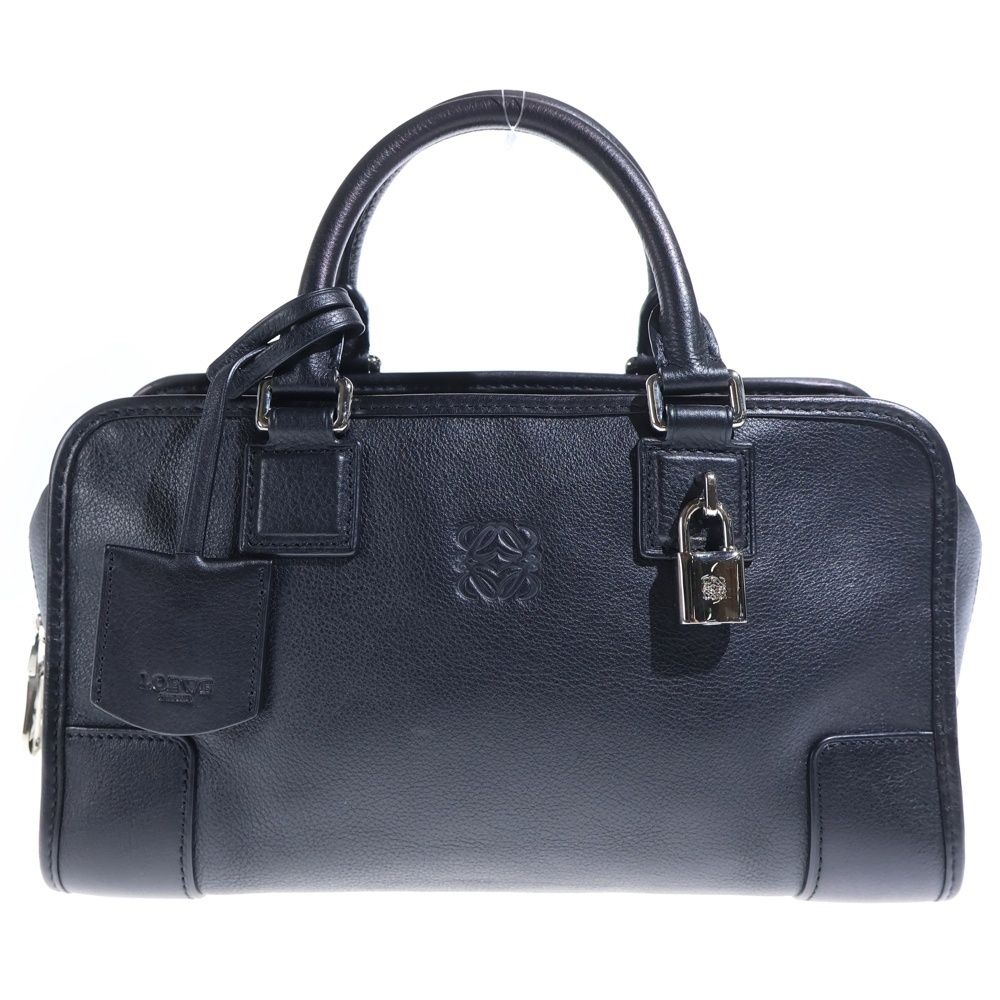 Loewe Amazona 28 Boston Bag Black Cles the Silver