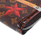 Louis Vuitton Trunk Time Monogram Coin Case Canvas Mini Wallet Brown Silver — view 4