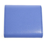 Gucci GG Marmont Bifold Wallet Trifold Coin Case Blue Purple Pink Leather Gold — view 2
