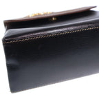 Loewe Velazquez Handbag Brown Black Leather Gold — view 6
