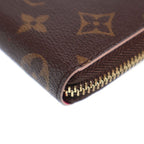 Louis Vuitton Monogram Portefeuille Clemence Flower Charm Wallet Card Case — view 4
