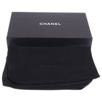 Chanel Rhinestone CC Logo Quilted Zip Around Wallet Card Case Black Caviar — view 6