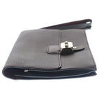 Hermes Sac a Depeches 24 Togo Leather Clutch Second Silver Black — view 3