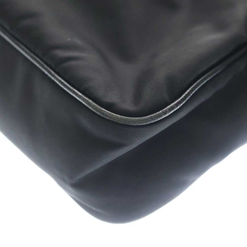 Prada Re Edition Nylon Chain Shoulder Bag Silver Black — view 5