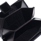 Dior Cannage Card Case Business Holder Black Patent Gold — view 4